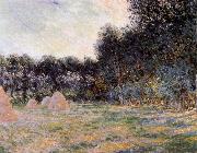 Claude Monet Field with Haystacks at Giverny France oil painting artist